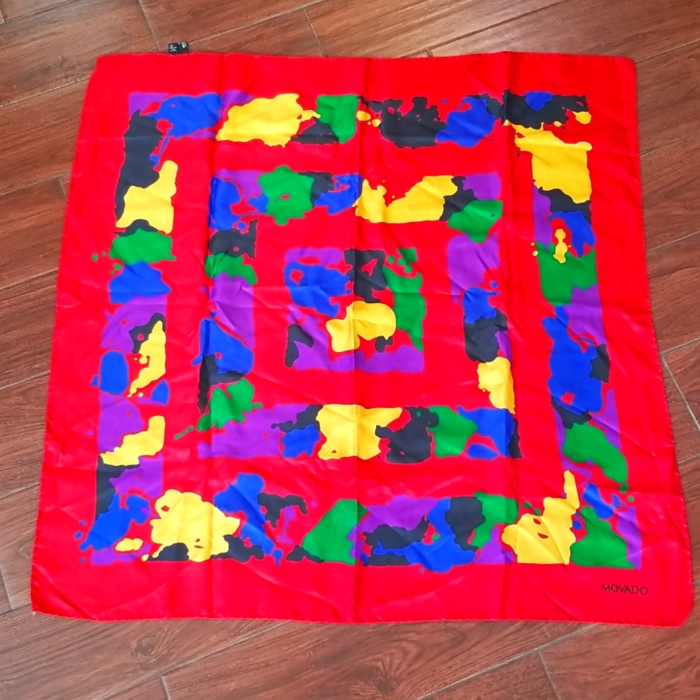 Movado silk scarf